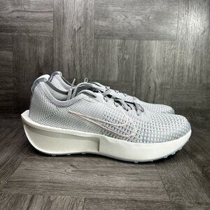 Nike Interact Run Women's size 10 Light Grey Mesh Running Shoes FD2292-012